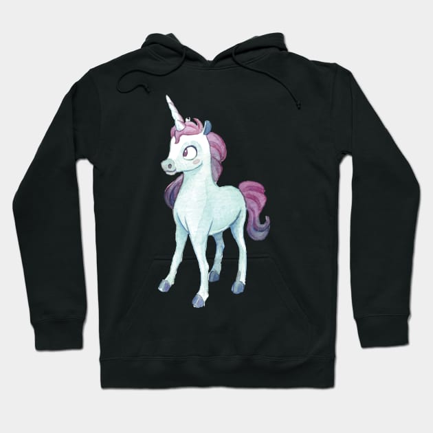 cute unicorn graphic art Hoodie by ghazistore